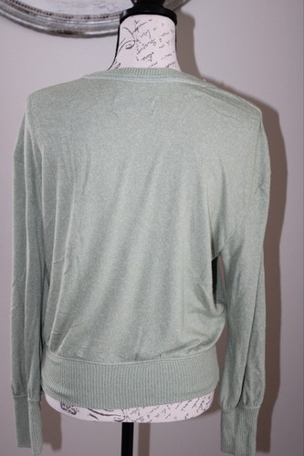 Anthropologie Pullover Damen Faux Crossover Wickel Moosgrün Pulli Gr. M - Bild 6 von 9