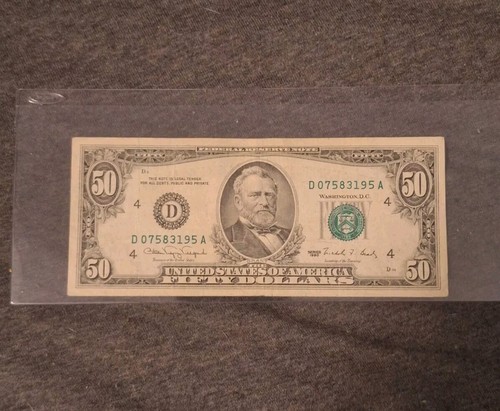 Lot Of 6 Old $50 Bills • 1985-1993 Small Head Circulated In Sleeves - Picture 11 of 18