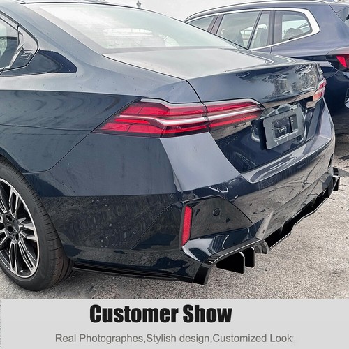 Fit For BMW 5 Series I5 G60 2024UP Gloss Black Rear Bumper Diffuser Lip Spoiler - Picture 6 of 13