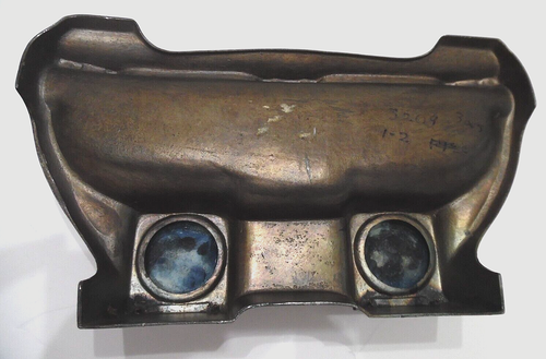 Antique Art Nouveau Brass Ink Well Jugendstil Stunning Design w/Glass Insert - Picture 11 of 13