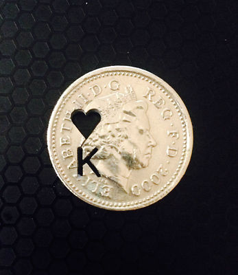 NEW CUT OUT 50p COIN MAGIC TRICK MENTAL MAGIC CLOSE UP MAGIC