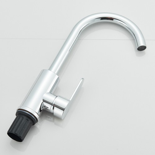 Grifo de cocina cromado grifo de una mano cocina mezclador fregadero grifo - Imagen 11 de 12