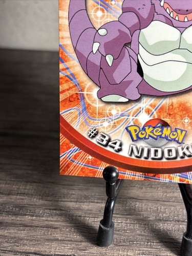 Pokémon Card Nidoking #34 TOPPS Series 1 Blue Logo 1st Print NM Single Non-Holo! - Picture 4 of 8