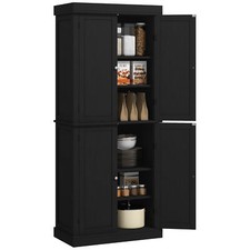 72 Inch TALL Kitchen Cabinet Food Pantry Storage Cabinet with Doors and Shelves