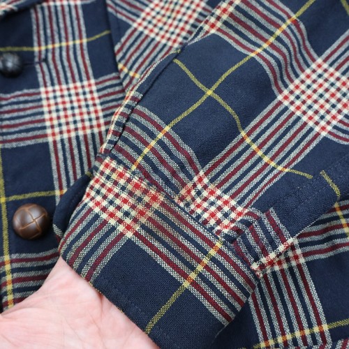 Vtg 70s Pendleton Wool Shadow Plaid 49er Mackinaw Blazer Jacket Coat Mens Large - Picture 7 of 12
