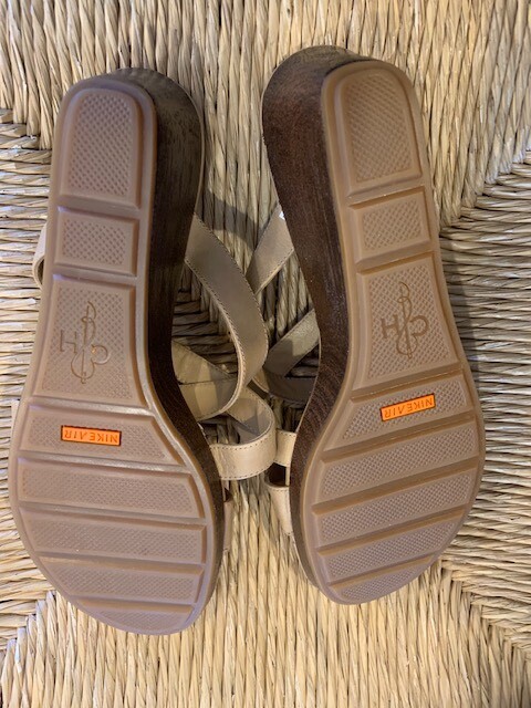 NEW Cole Haan TAN Leather Leather Leather Sandals with a wedge heel size 7.5 M 10f2c3 NEW Cole Haan TAN Leather Leather Leather Sandals with a wedge heel size 7.5 M 10f2c3