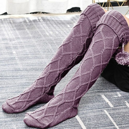 Cable Knit Extra Long Boot Socks Women Girls Over Knee Warm Thigh High Stocking - Bild 5 von 15