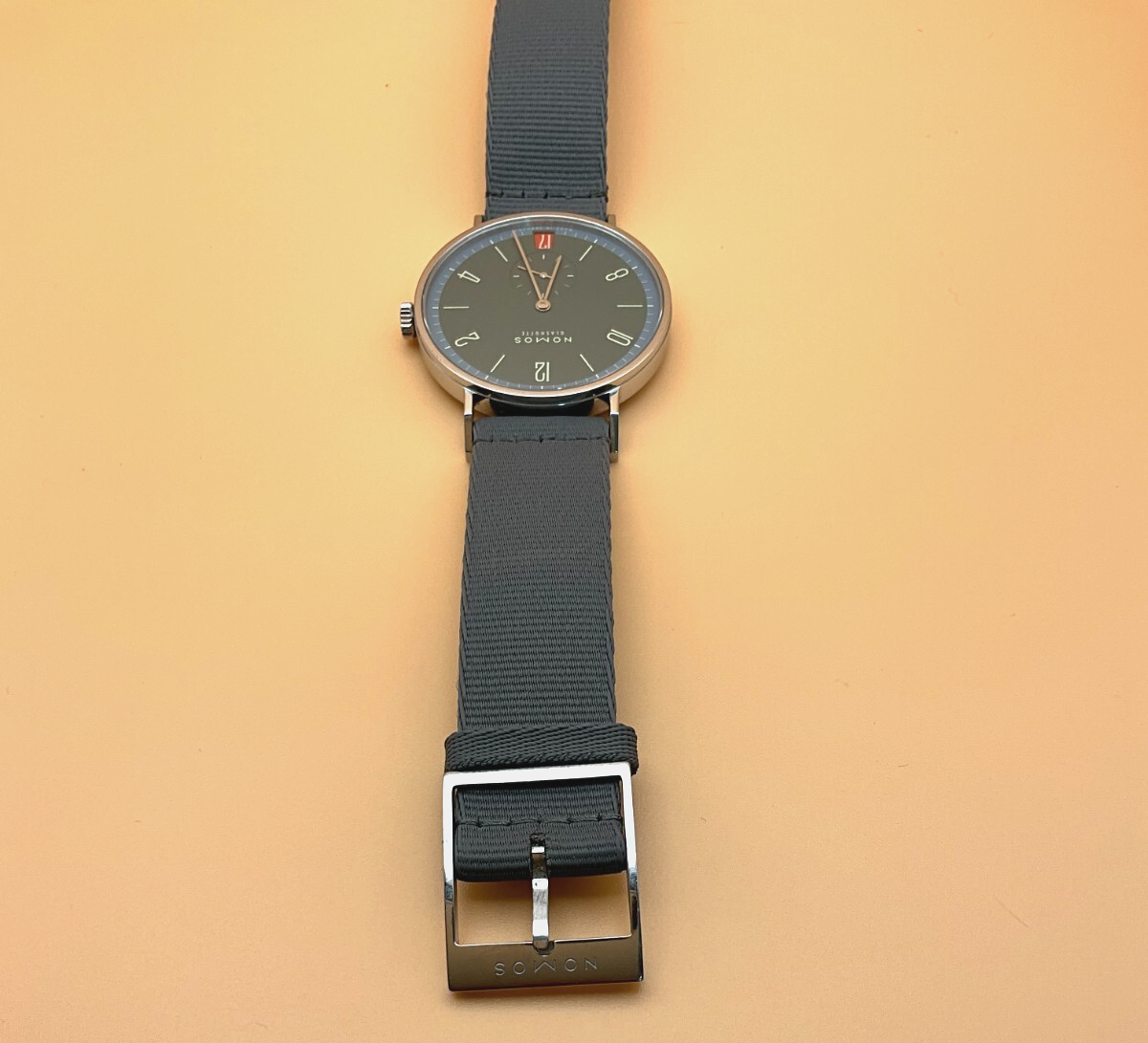 NOMOS Glashütte Tangente 38 Date Lakritze Men's Watch in