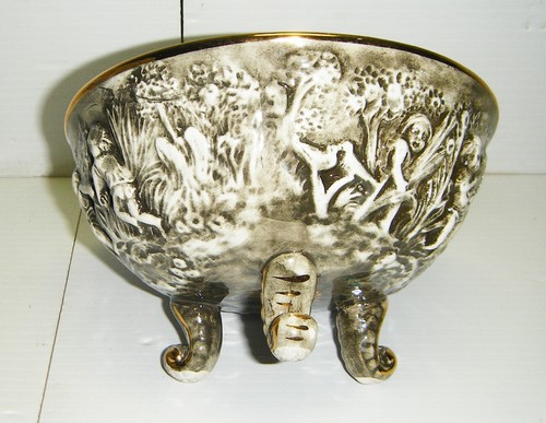 Vintage M.A.S. R. Capodimonte Porcelain Lidded Candy Dish - Picture 17 of 23