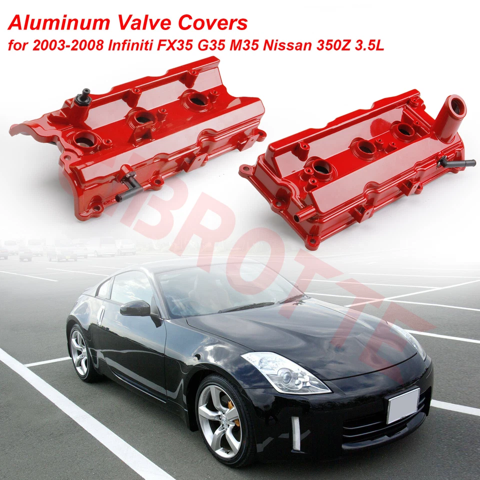 Juego de cubierta de válvula LH RH y junta y tapa para 03-08 Infiniti FX35 G35 M35 Nissan 350Z Foto 2 de 4