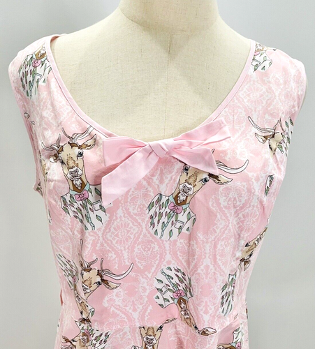 Hell Bunny Vixen Deery Me Raindeer Fit & Flare Dress Size XL