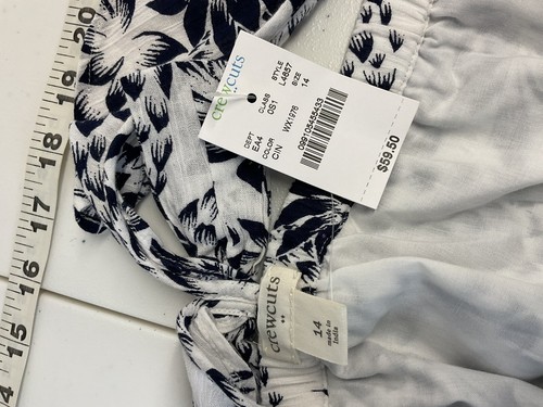 JCrew Crewcuts Girls' Dress, Navy Blue floral sleeveless Size 14, NWT EASTER - Picture 4 of 7