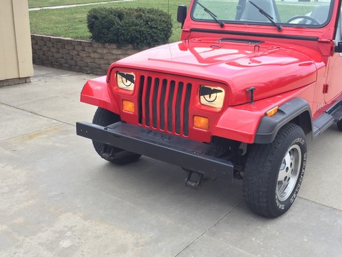 87-96 Fits Wrangler YJ BAD BOY Comanche Cherokee Angry Eyes Snake Decal Fun 4X4 - Picture 4 of 12