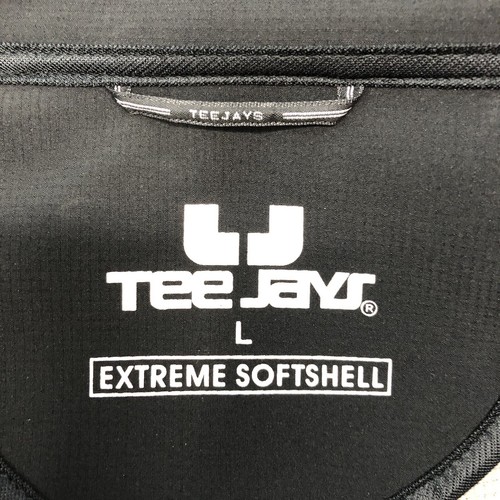 Tee Jays Mens Large L Extreme Softshell Exodraft Air Tech Black Jacket - Picture 6 of 6