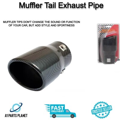 Universal Auto Auspuffrohr Endschalldämpfer Blende Spitze hinten Edelstahl 56mm-63mm