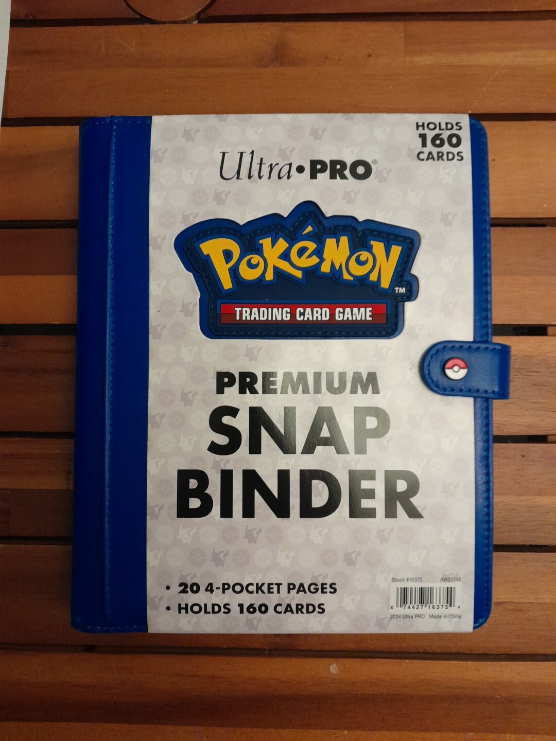 Ultra Pro Pokemon 4-Pocket Premium Snap Binder - BLUE [20 Pages Holds 160 Cards]