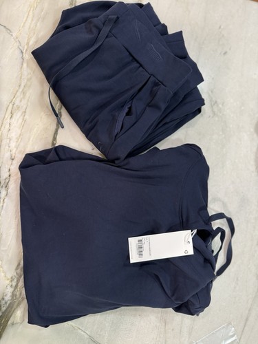 Cozy Earth Women’s Hooded Sweatshirt And Jogger, Navy, New, Small - Picture 6 of 7