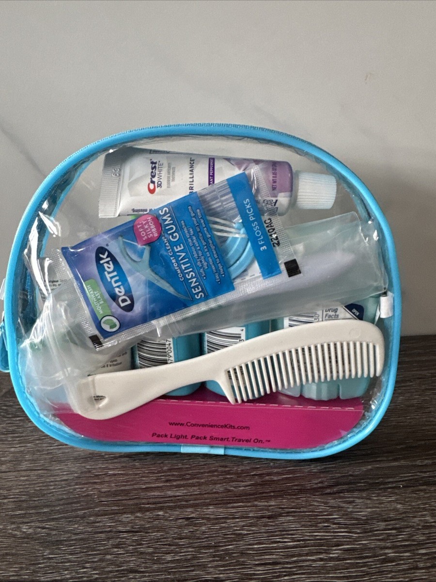 Women's 10 Piece Travel Kit With TSA Compliant Sizes Shampoo
