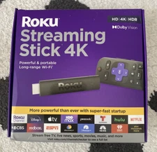 Roku Streaming Stick 4K/HDR/Dolby Vision Streaming Device with Roku Voice Remote