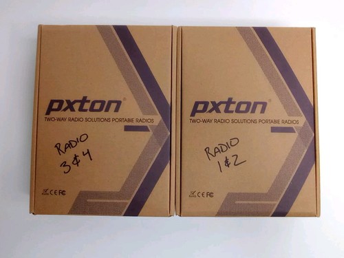 Lot Of 4 Pxton Walkie Talkie Long Range Two-Way Radio PX-888S chargers Ear Piece - Picture 5 of 7