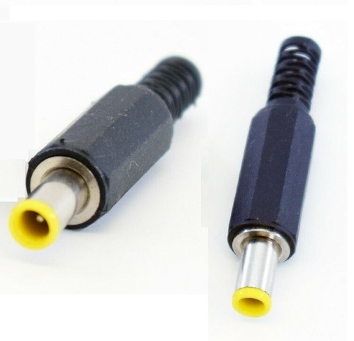 5-Pack 5.0x3.5mm/1.1mm Male Solder DC Power Barrel Tip Plug Straight Connectors - Picture 6 of 6