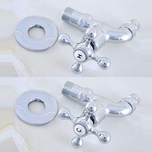 Polished Chrome Garden Washing Machine Taps Kitchen Bath Mop Pool Faucet mzh300 - Picture 17 of 21