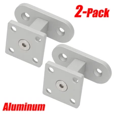 Aluminum Modern Straight Handrail Bracket For Top of Wood Newel Post 2PCS