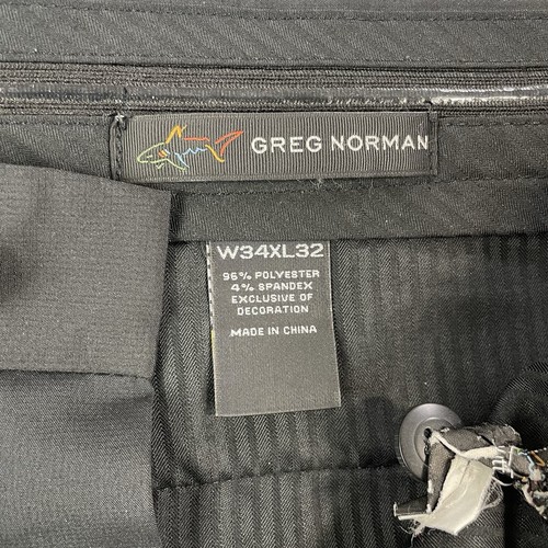 Greg Norman Golf Pants Mens Size 34 x 32 Black Relaxed Fit Activewear Straight - Picture 3 of 9