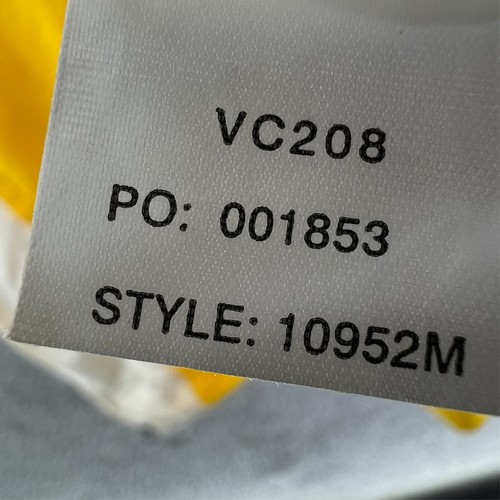 Vtg 90s Chaps Ralph Lauren Windbreaker Jacket Men XL Yellow Lightweight READ - Picture 16 of 22
