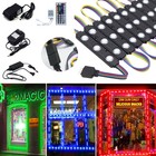 RGB 5050 SMD 3LED Injection Module Light Club Store Front Window Strip Lamp Kits