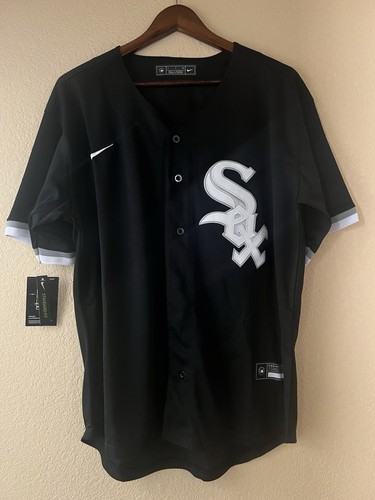 Chicago White Sox unbedrucktes schwarzes Trikot Größe S