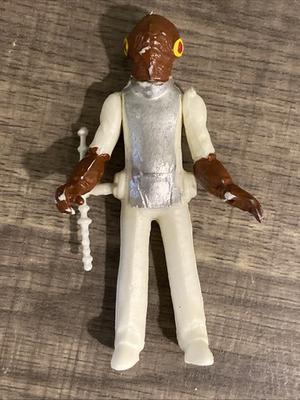 #ad #ad Vintage STAR WARS Admiral Ackbar 1980s Mexican Bootleg Action Figure w Staff $49.99