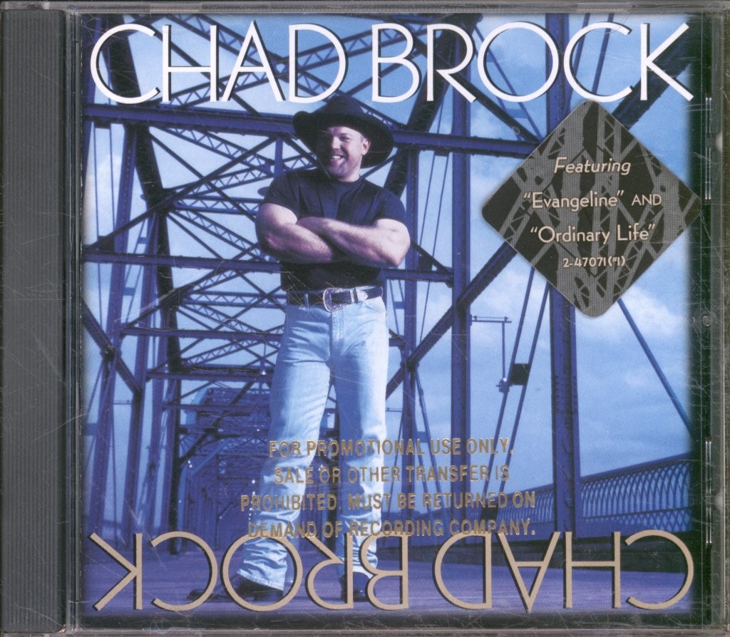 Chad Brock Self-Titled CD USA Warner Bros. 1998 CD. Has promo stamp on front