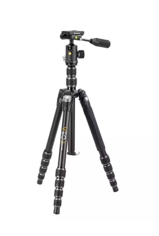 VANGUARD VEO 3T 265HABP ALUMINUM TRAVEL TRIPOD W/ EXTENDED HEIGHT / PHONE HOLDER - Image 2 of 4