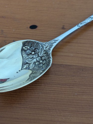 Stunning Antique Ornate Hallmarked Sterling Silver Christening Egg Cup Set, - Picture 14 of 19