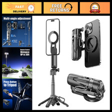 4-in-1 Magnetic Tripod Selfie Stick, Extendable Phone Stand with Remote Control