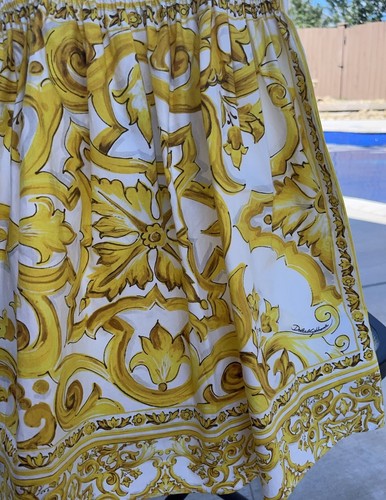 Prendisole Dolce & Gabbana bambina della collezione Maiolica Gialla tg 4 nuovo con etichetta - Foto 11 di 20