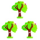  3 Pack Tree Wall Sticker Children's Stickers Baby Nursery Decor Childrens Room