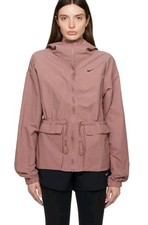 Nike Pink Lightweight Full Zip Stand Collar Flap Pockets Jacket Women's Size M