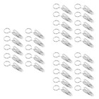 3 Count Metallgardinenringe Mit Clips Vorhang Klammern Vorhangklammer