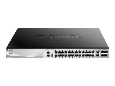 D-Link DGS 3130-30PS Switch L3 Lite managed 24 x 10/100/1000 PoE+ + 2 x 10