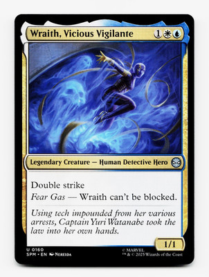 Wraith, Vicious Vigilante [Marvel's Spider-Man] MTG Magic - NM/M   