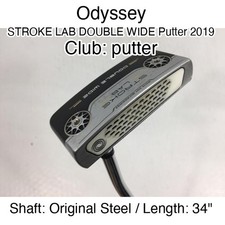 Odyssey STROKE LAB DOUBLE WIDE Putter 2019 putter Putter 34" Original Steel Righ