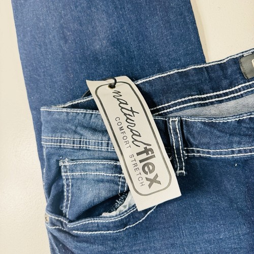 Jeans Cultura Calce Recto Elastizados Lavado Oscuro Para Hombre Talla 36x32 Totalmente Nuevos - Imagen 4 de 9