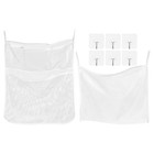 8 Stück / Set Faltbare Netztasche Haken Leichte Kleinigkeiten Tasche