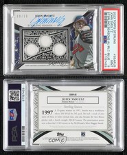 2023 Topps Sterling Seasons Relics Blue /10 John Smoltz PSA 9 MINT Auto HOF