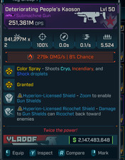 Borderlands 4 Modded Kaoson 250M Damage