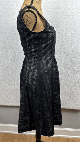 Cynthia Steffe Women's Dress size 6 Black Sheer Overlay Fairy Grunge Whimsigoth - Picture 5 of 24