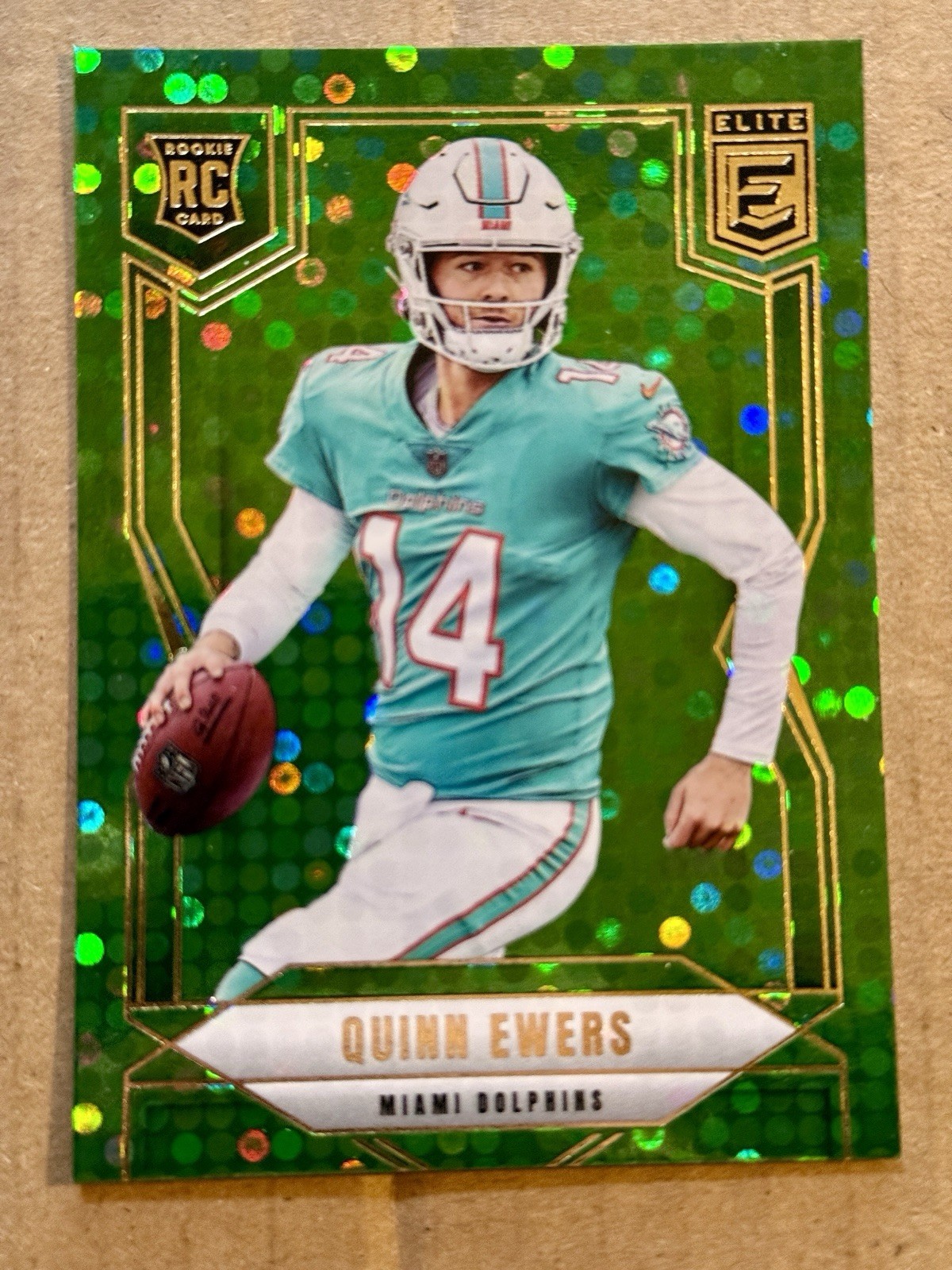 2025 Panini Donruss Elite - Rookies Quinn Ewers #116 Green Disco (RC)