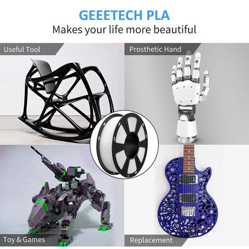 10kg Geeetech PLA Filament 1.75mm 1kg/Rolle Weiß PLA 3D Drucker Filament DE - Afbeelding 8 van 11